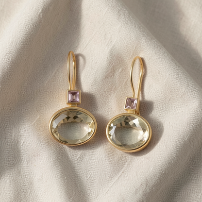 Green Gold Earrings