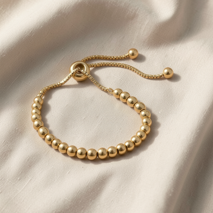 Beaded Gold Bracelet