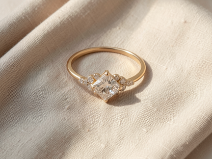 Crystal Crown Statement Ring