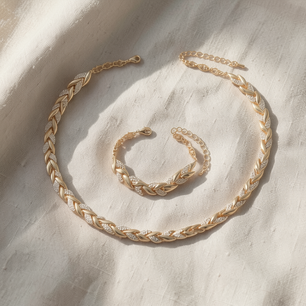 Elegant Rhinestone Fish Tail Set