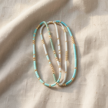 Chic Bohemian Turquoise Beaded Bracelet Set