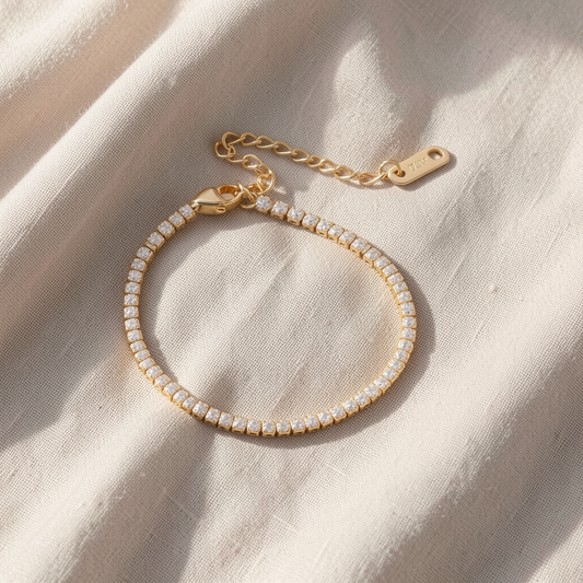 Cordelia Gold Tennis Bracelet