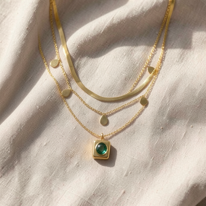 Emerald Necklace Set