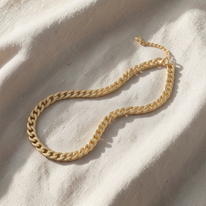 Chunky Cuban Link Necklace | Gold