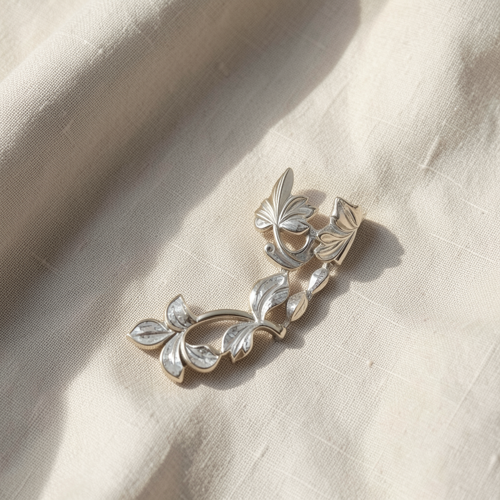 Leaf Silver Earrings