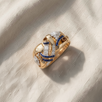 Gold Zirconia Ring