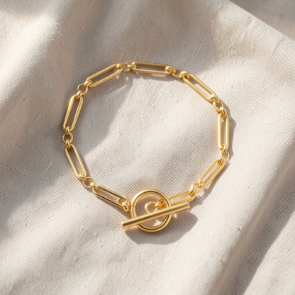 Link T-Bar Bracelet | Gold