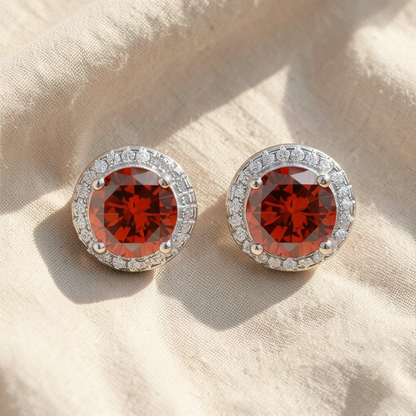 Lucia Ruby Earrings