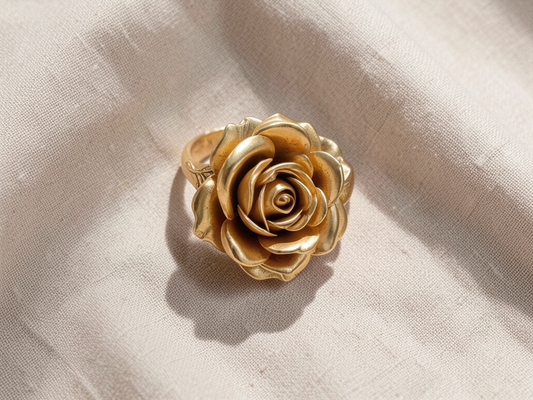 Golden Flower Ring