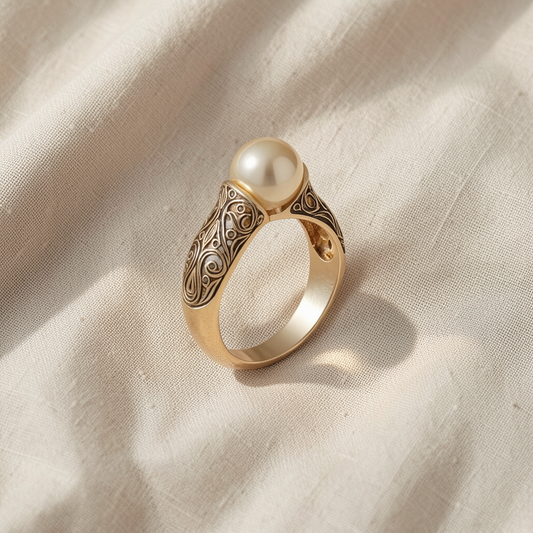 Pearl Gold Ring