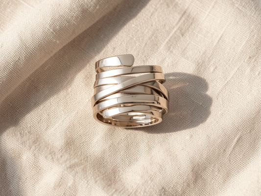 Thick Layer Silver Ring