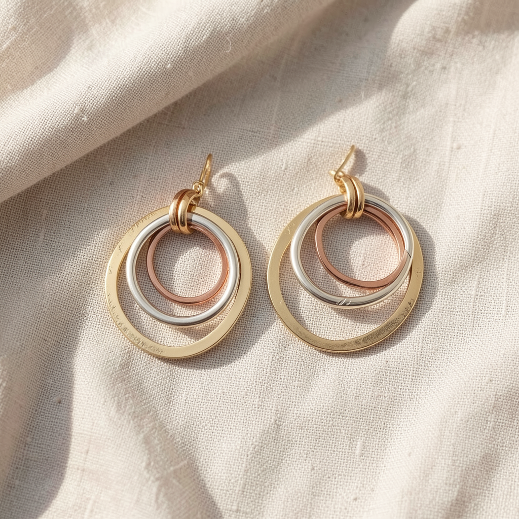 Gold & Silver Earrings