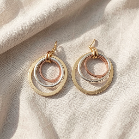 Gold & Silver Earrings
