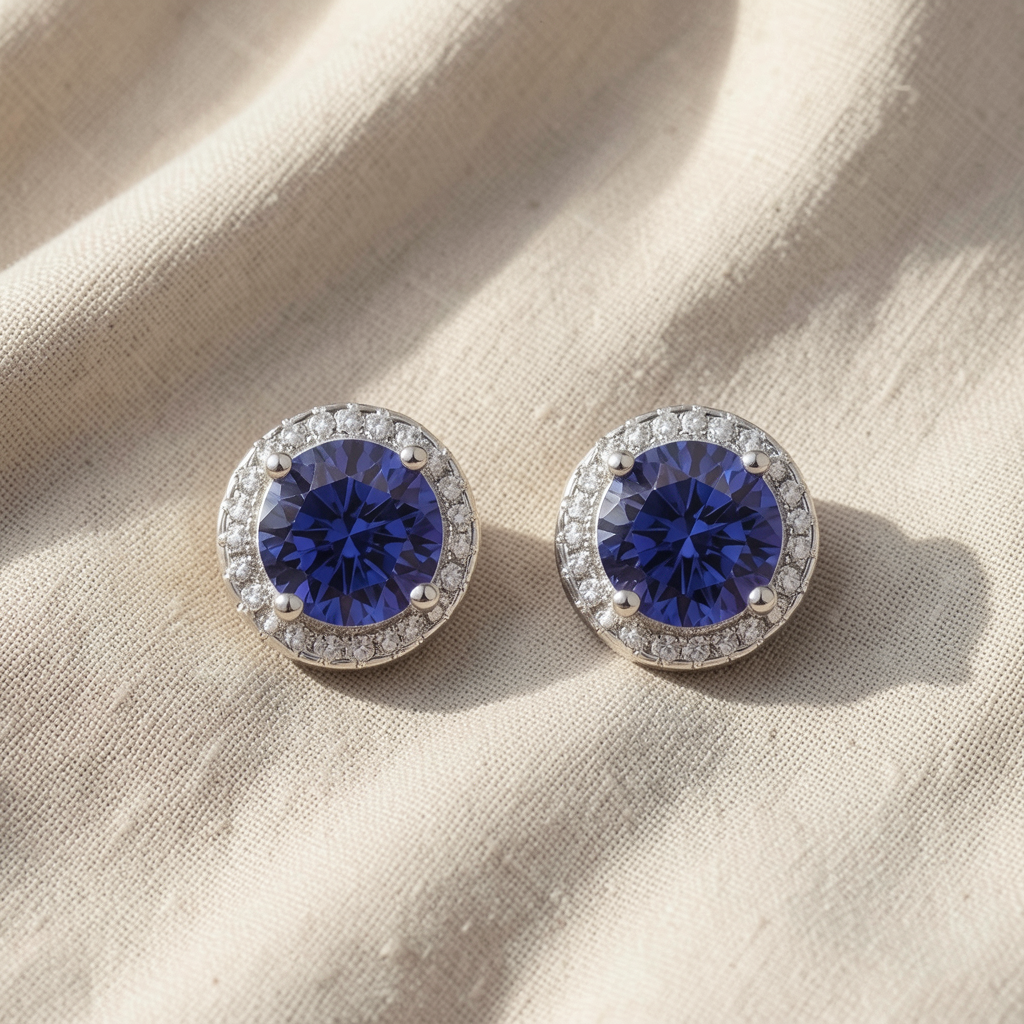 Lúcia Celestine Earrings | White Gold