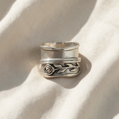 Silver Flower Ring