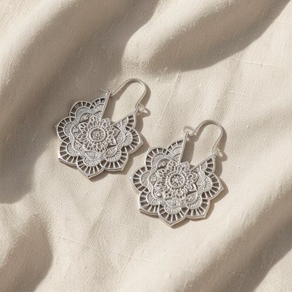Lotus Mandala Earrings