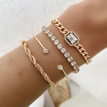 Gold Twisted Rope Bangle