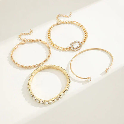Gold Twisted Rope Bangle